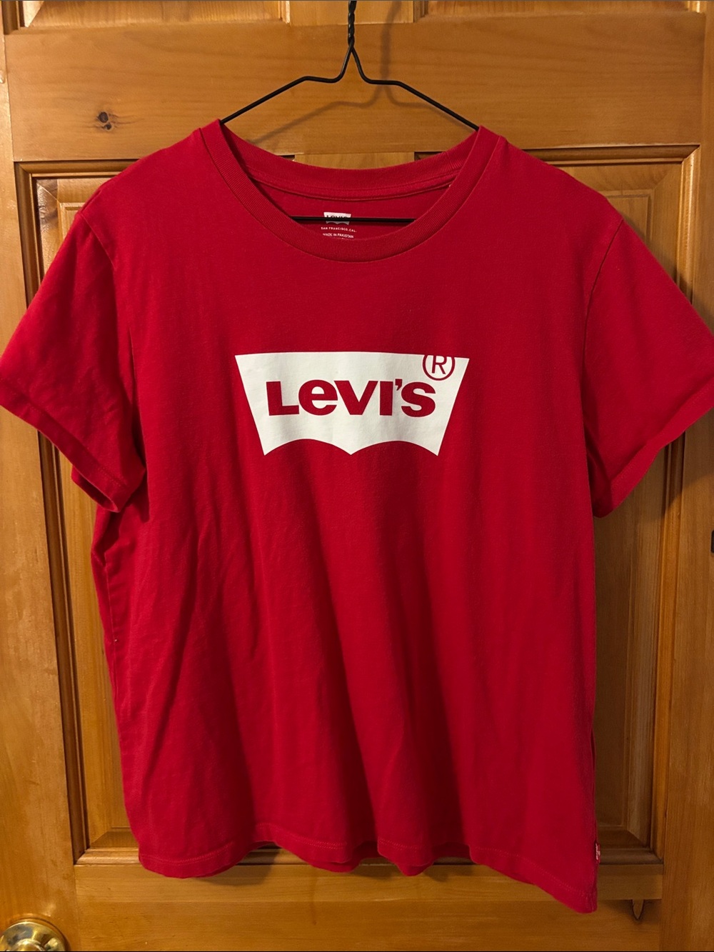 Levi's Red Tee with White Logo